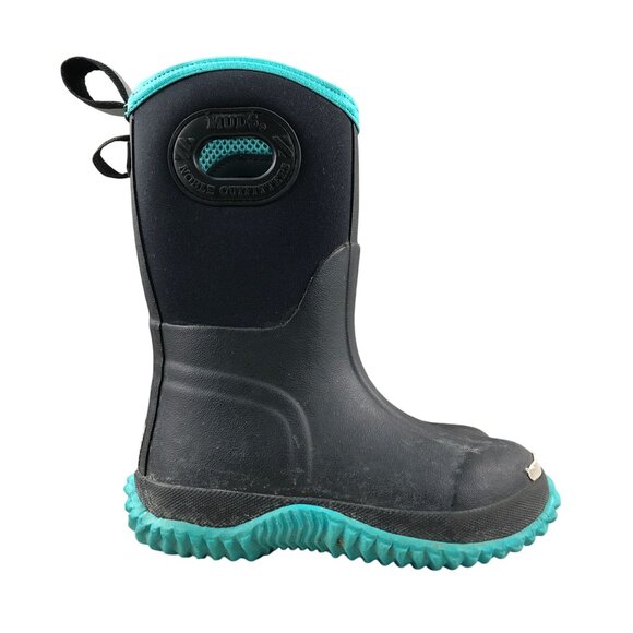 Muds Kids Size 10 Noble Outfitters Black Blue Neoprene Insulated Pull On Boots